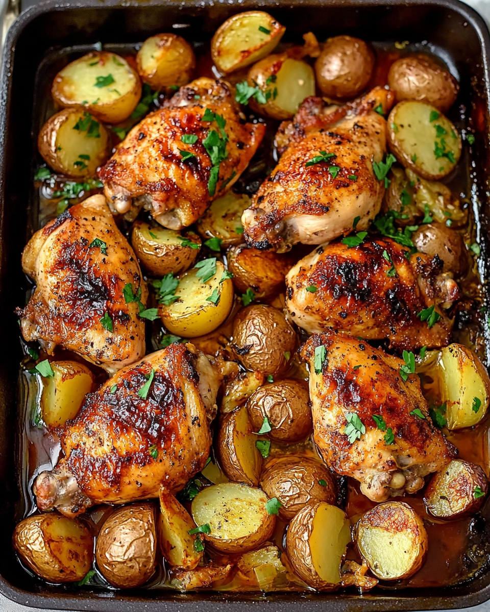 One Pan Chicken And Potatoes