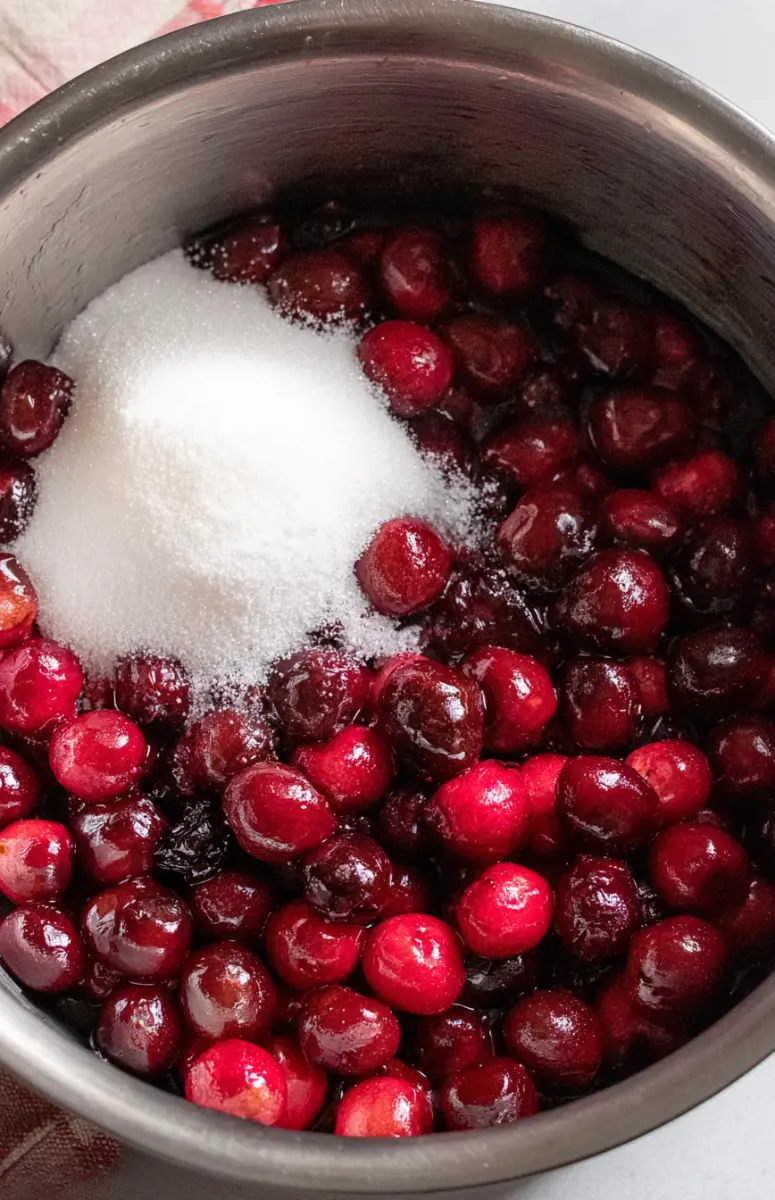 Delicious Vegan No-Bake Cherry Cheesecake with creamy filling and cherry topping