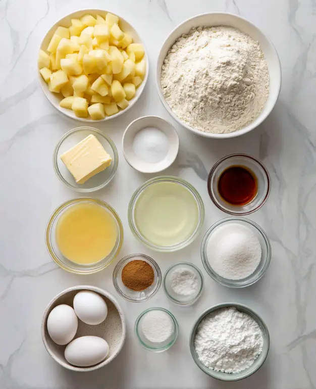 Delicious homemade Apple Fritter Bites topped with apple glaze and cinnamon.