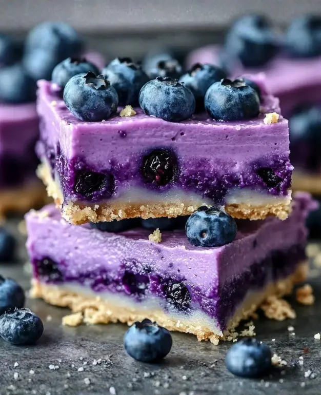 Home 18 heavenly blueberry cheesecake bars