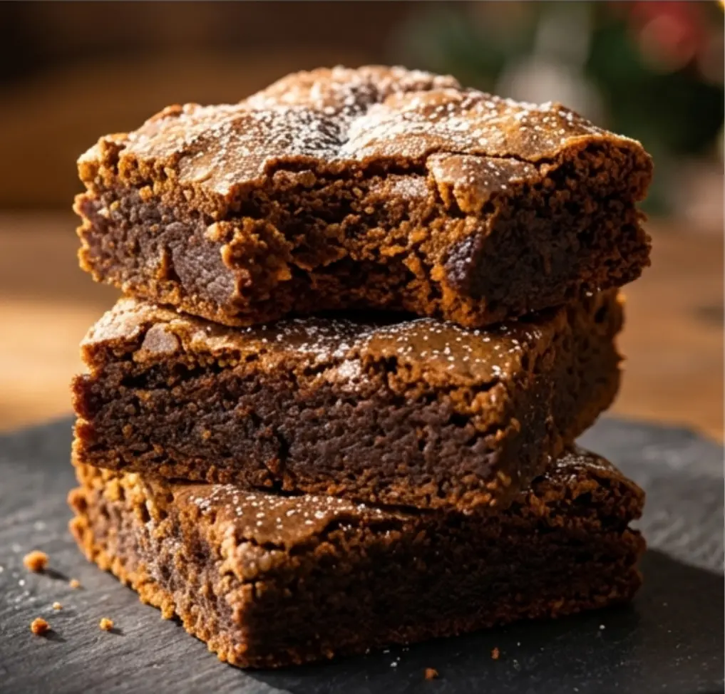 Gingerbread Brownies (3) Gingerbread Brownies 3