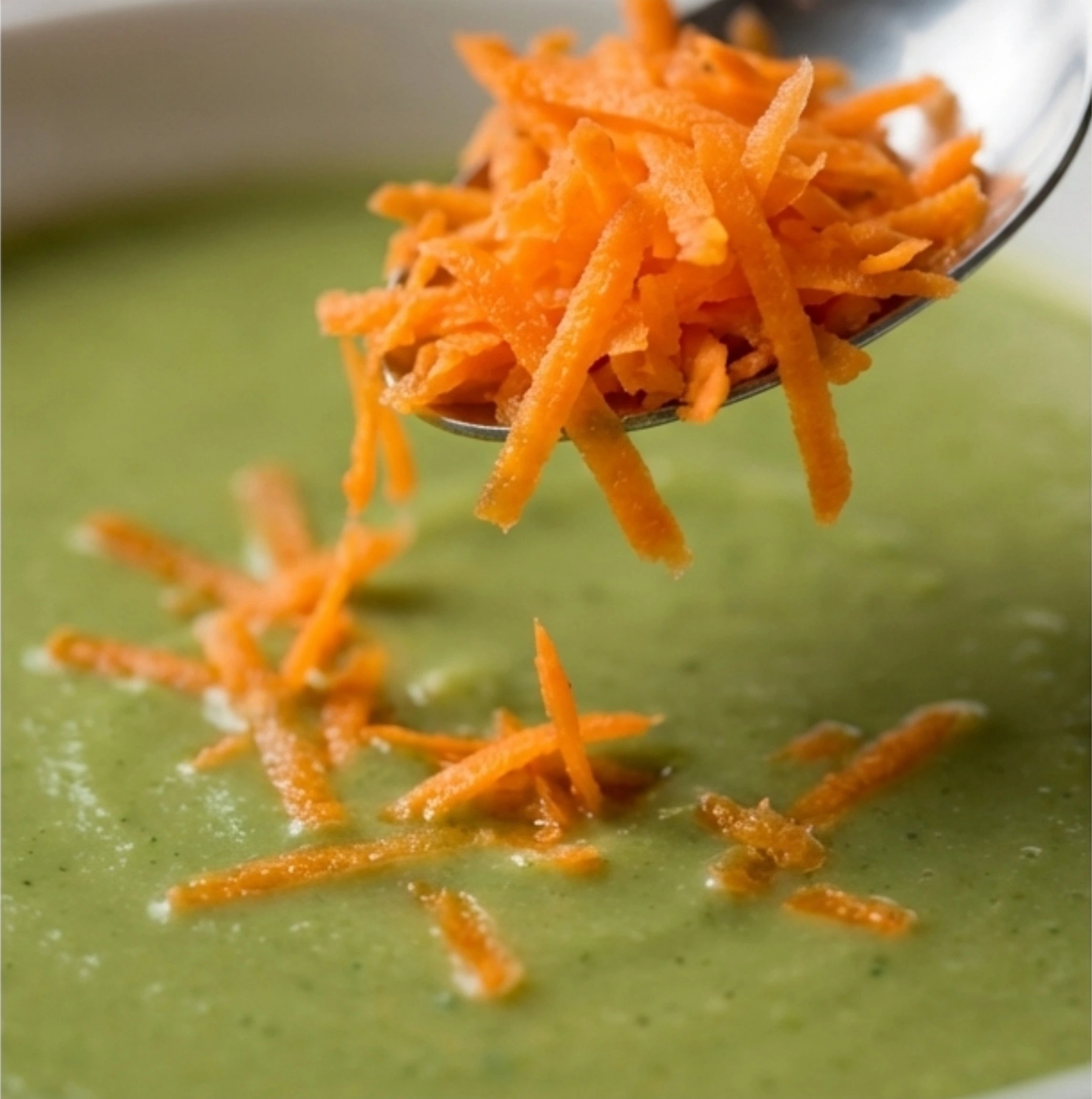 Green Pea and Carrot Soup