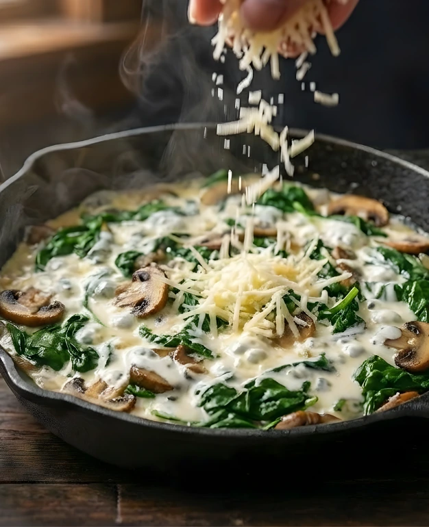 Chicken Spinach and Mushroom instructions 5