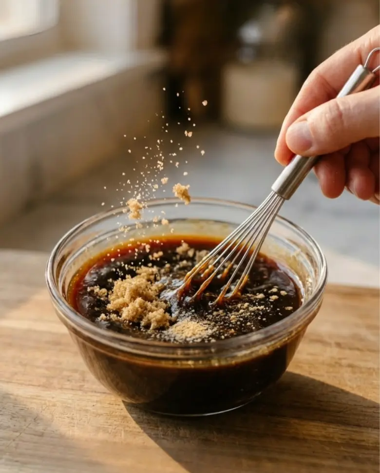 Air Fryer Chicken Teriyaki (5) Delicious Air Fryer Chicken Teriyaki served with vegetables and rice