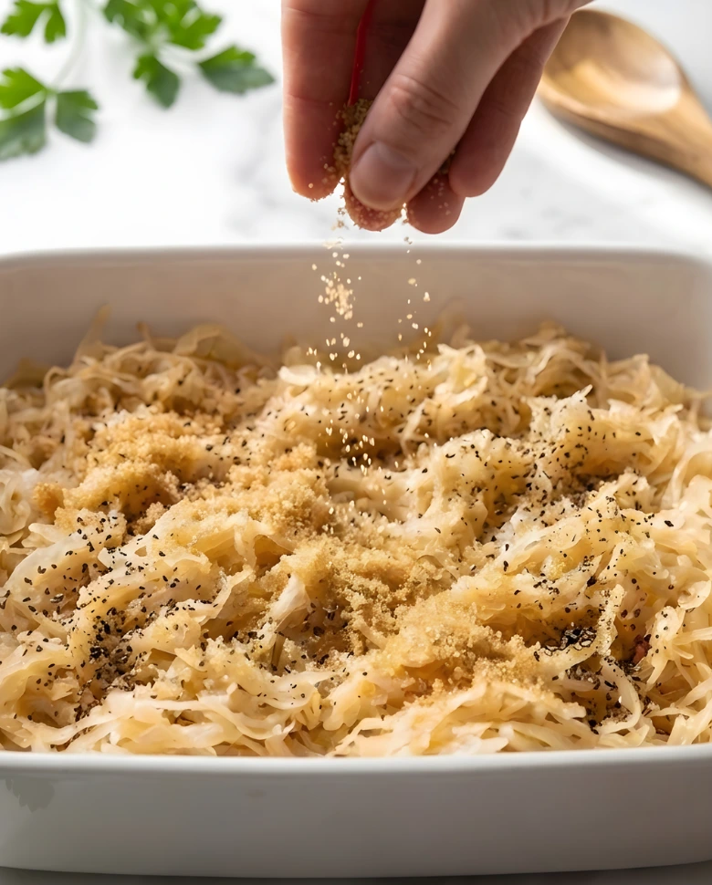 Baked Sauerkraut & Sausage instructions 2 Oven Baked Sauerkraut & Sausage