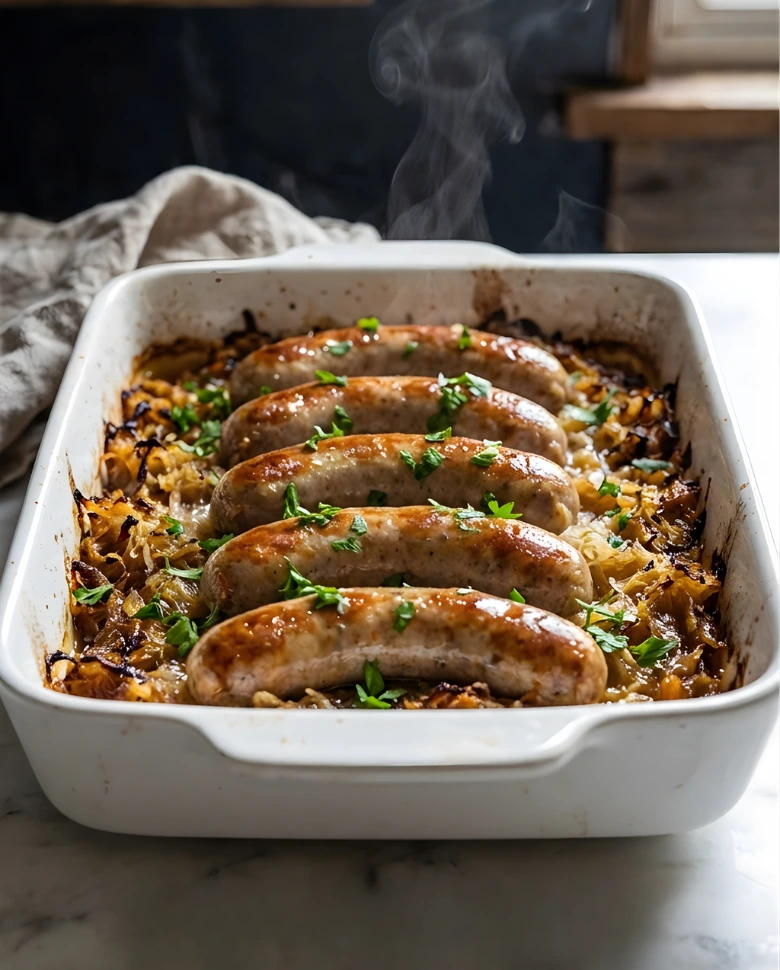 Baked Sauerkraut & Sausage
