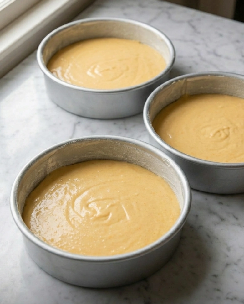 Orange Velvet Cake (8) Delicious orange velvet cake with cream cheese frosting on a white plate